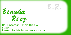 bianka ricz business card